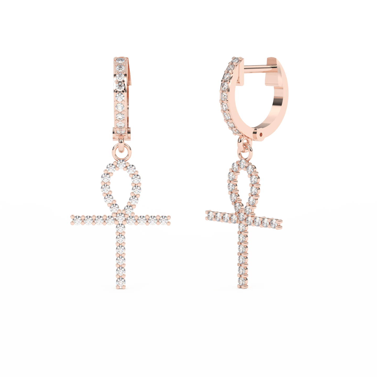 Ankh Cross Earrings - Zillionaireindia