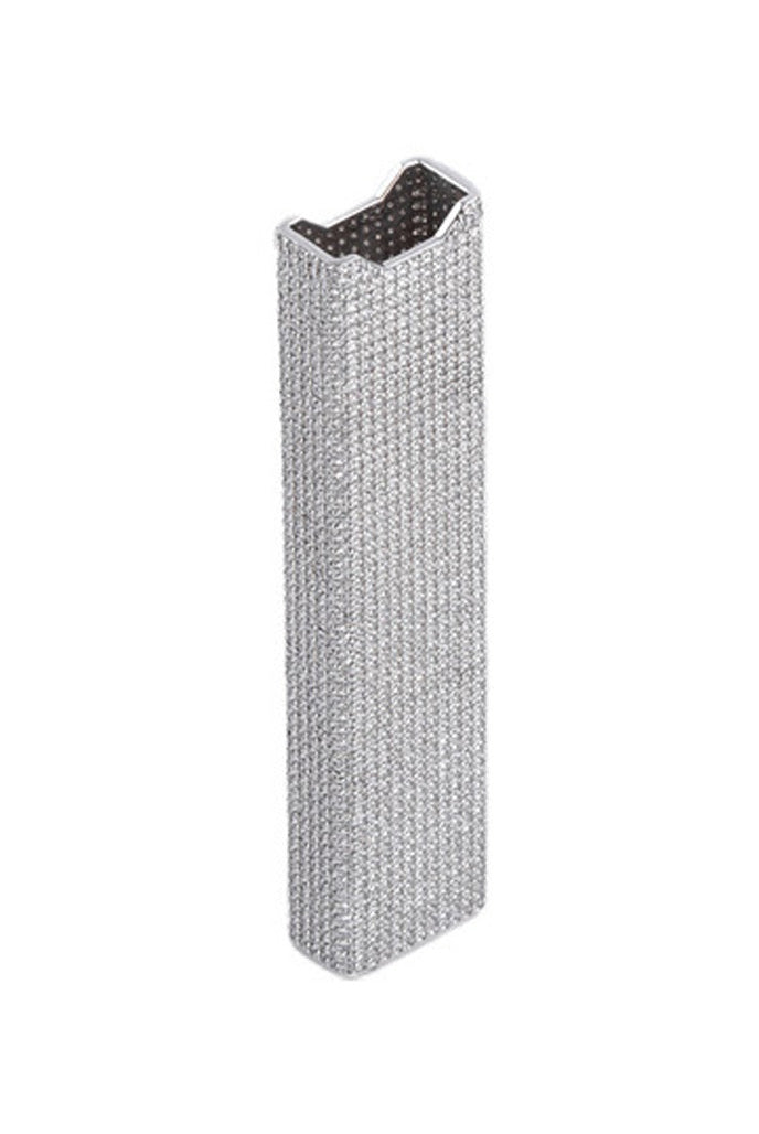 White Gold Color Juul Cover Made of 925 Sterling Silver Material