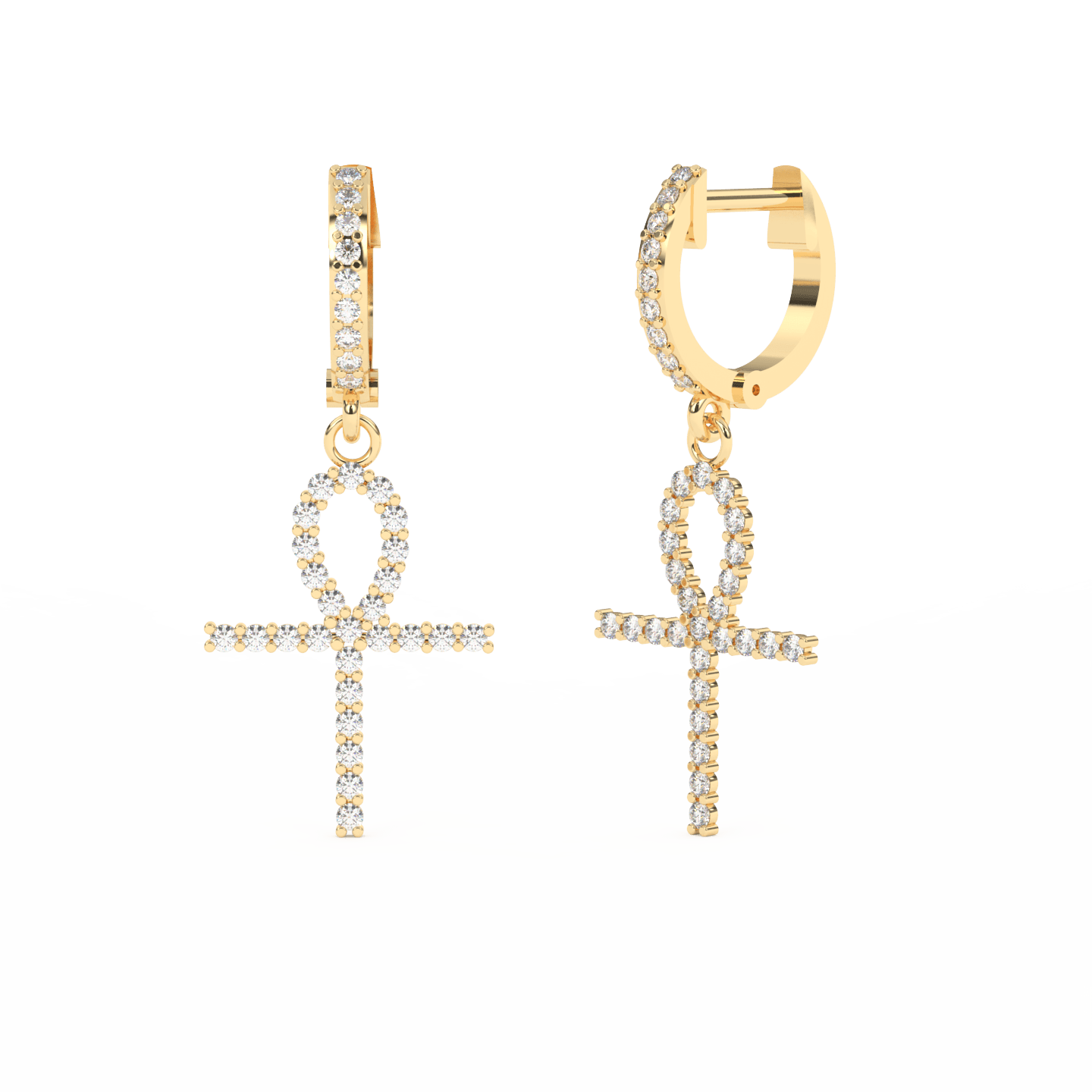 Ankh Cross Earrings - Zillionaireindia